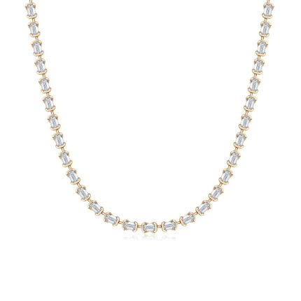 TJN033 PEAR FASHION NECKLACE HALF MOON NECKLACE