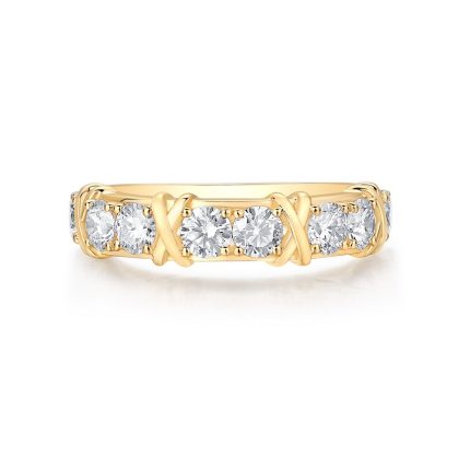 TJR047 ROUND HALF-ETERNITY FASHION RING