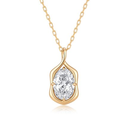 TJP00231OVY OVAL BEZEL FASHION CHARM PENDANT