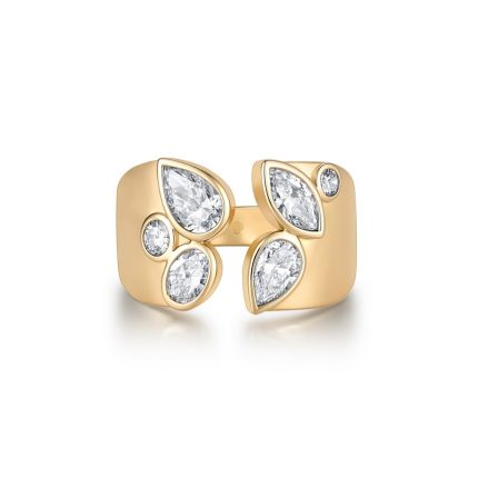 TJR01061MSY PEAR, ROUND FASHION RING
