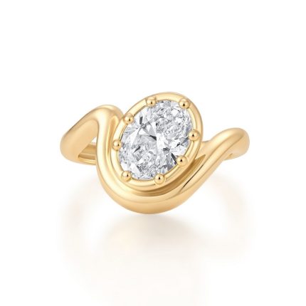 TJR01084 OVAL GEORGIAN PINKY RING