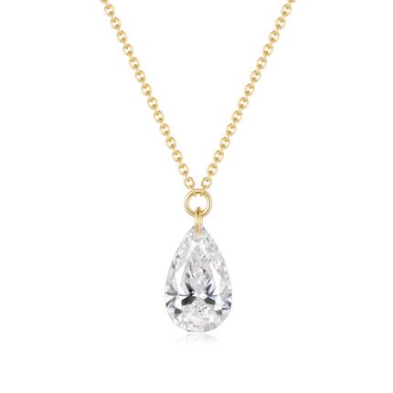 TJN00412PRY PEAR DRILL-SOLI FASHION NECKLACE