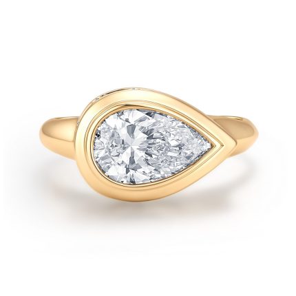 TJR01114PRY PEAR FASHION BEZEL RING
