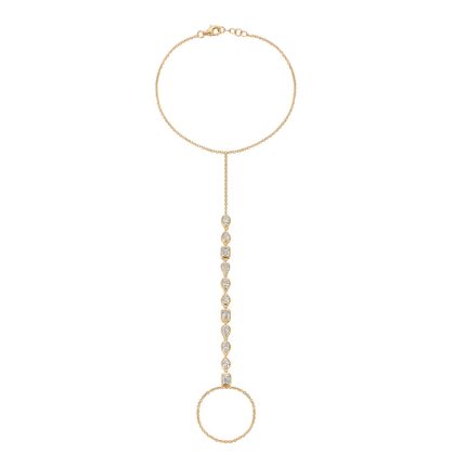 TJB00296MSY MULTI-SHAPE BEZEL HAND CHAIN BRACELET