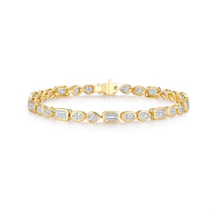 TJB00311MSY MULTI-SHAPE BEZEL FASHION BRACELET