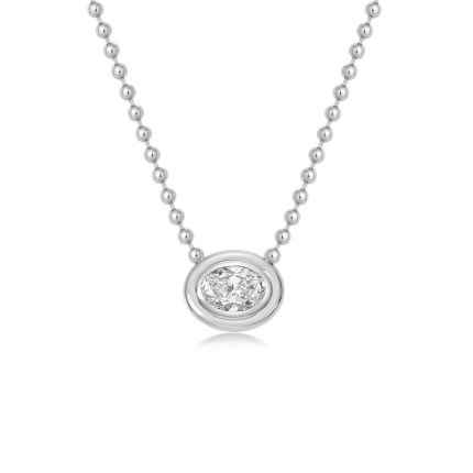 TJN015 OVAL FASHION DOUBLE BEZEL NECKLACE