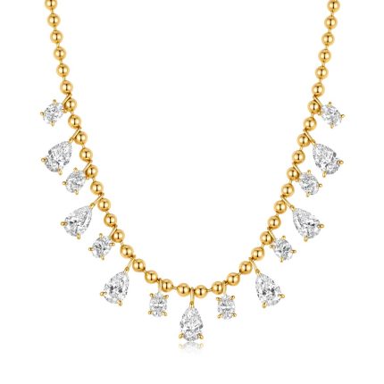TJN00433MSY MULTI-SHAPED STATION NECKLACE FASHION NECKLACE