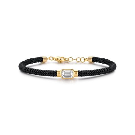 TJB00288EMY EMERALD BEZEL CORD-BEZEL BRACELET